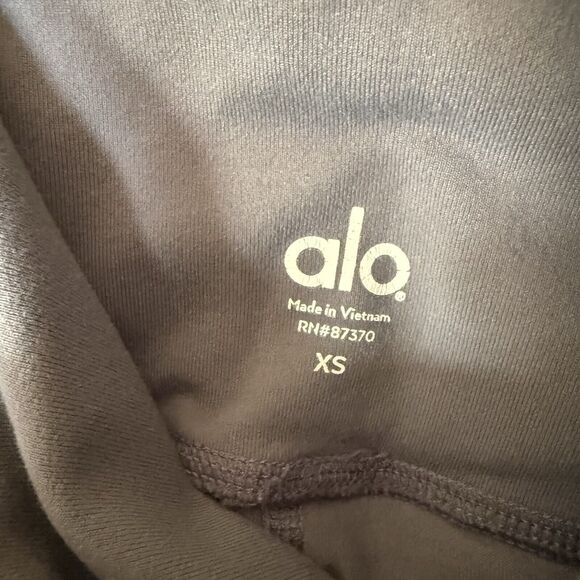 Alo Yoga Leggings Womens XS (2-4)‎ Gray High Waisted Moto Gym Running Athleisure - Picture 2 of 16